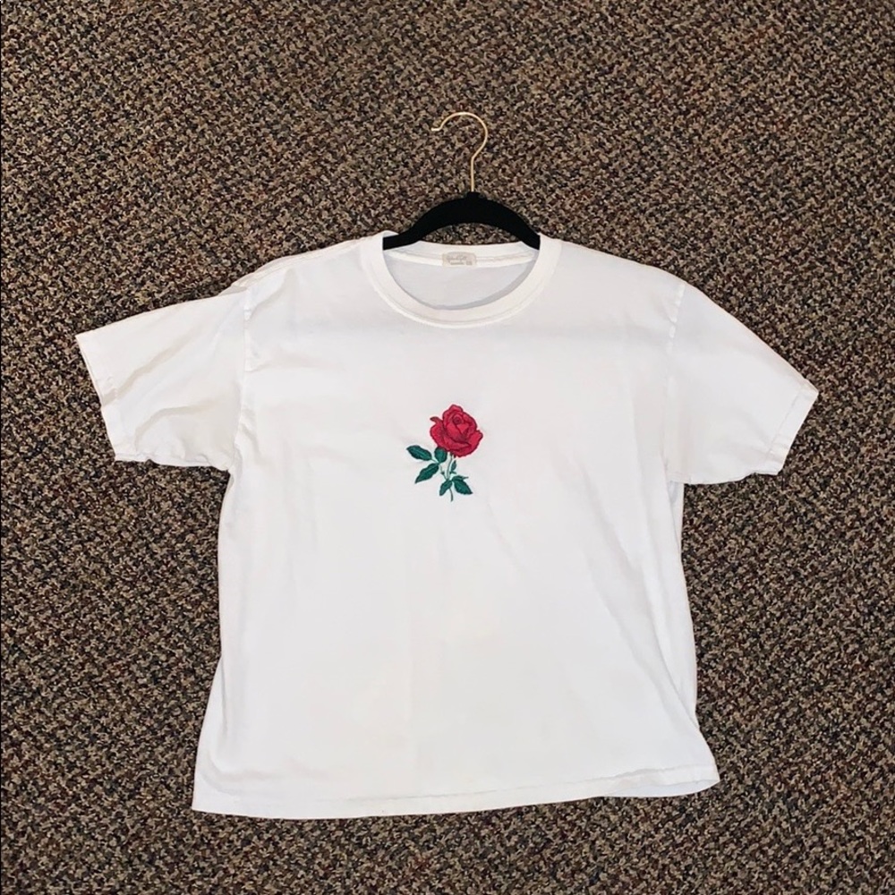 Brandy Melville Rose Tshirt